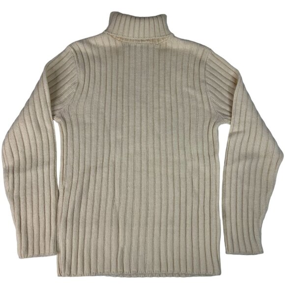 Vintage Grubb Stuff Robert Bruce Turtleneck Sweater Women's Sz S Beige Pullover - Picture 1 of 3